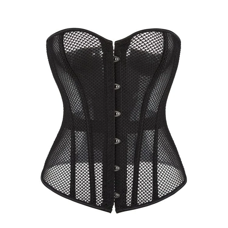 Weekend Specials to Snag Women's Gothic Strappy Mesh Overbust Corset