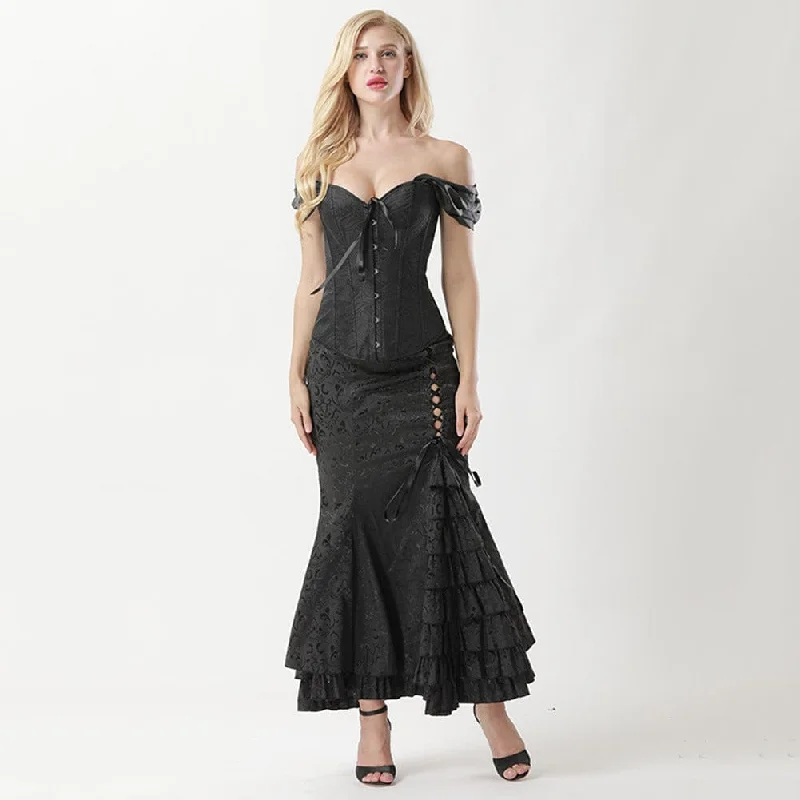 Overstock Sale Women's Gothic Strappy Off Shoulder Overbust Corset