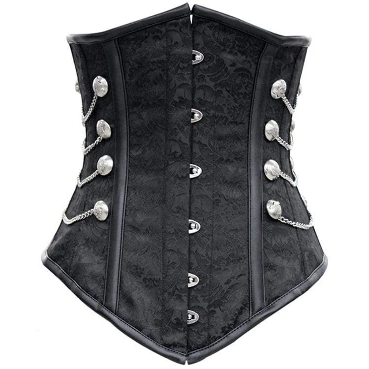 Daily Deals Women's Steampunk Multi-chain Underbust Corsets