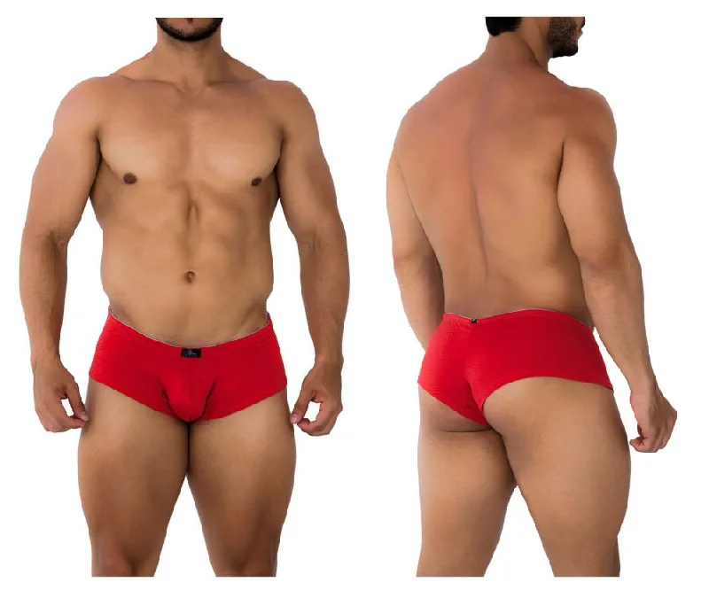 Deal Explosion Xtremen 91190 Jacquard Trunks Color Red