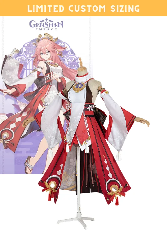 Massive Deal Genshin Impact Yae Miko Limited Custom Sizing Cosplay Costume