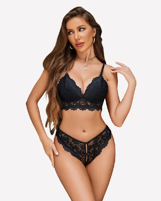 Weekend Specials to Relish Bra and Panty Sets Lace Bralette Set