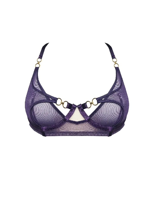 Weekend Specials to Enjoy Retta Balconette Bra Deep Purple