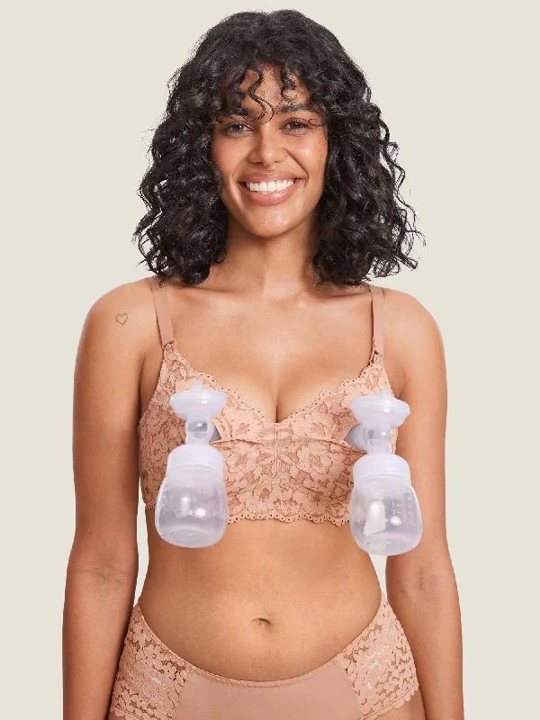 Weekend Savings Delight Cotton Lining Hands Free Pumping Bra