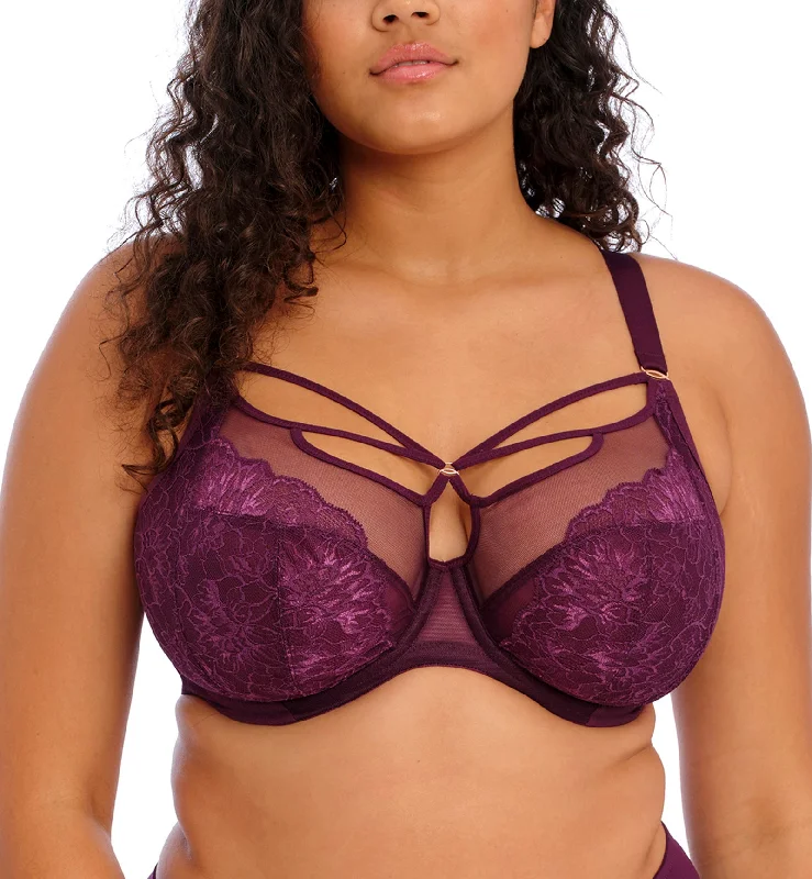 Deal Alert Elomi Brianna Plunge Underwire Bra (8080) - Blackberry