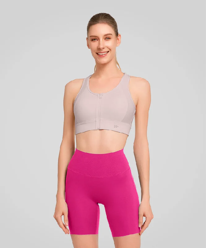 Shop and Save Enfold Zip Front Racerback Padded Running Bra | Women's High Support Sports Bra Shop and Save Enfold Zip Front Racerback Padded Running Bra | Women's High Support Sports Bra