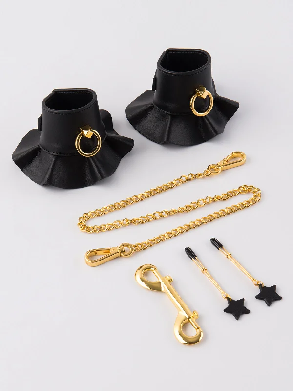 Weekend Specials to Grab Leather-Like Bondage Cuffs & Nipple Clamp