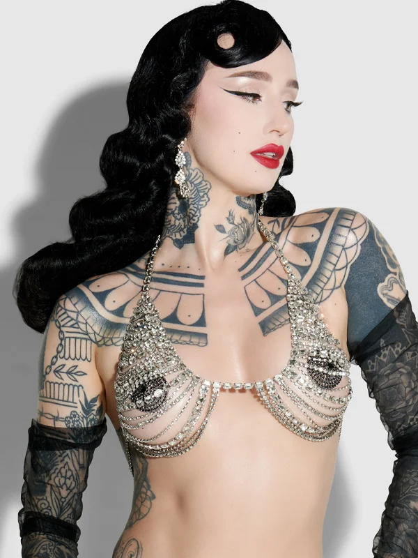 Super Sale Ziggy Rhinestone Multi Stone Bra