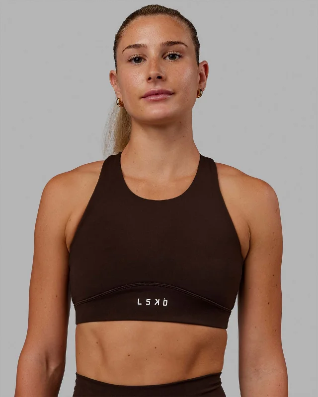 Special Savings Fusion Sports Bra - Dark Chocolate