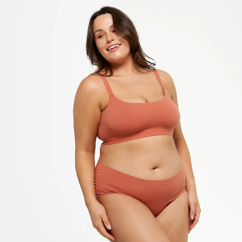Discount Days High-Rise Bikini Brief - Seamless Ultrasmooth - Spice