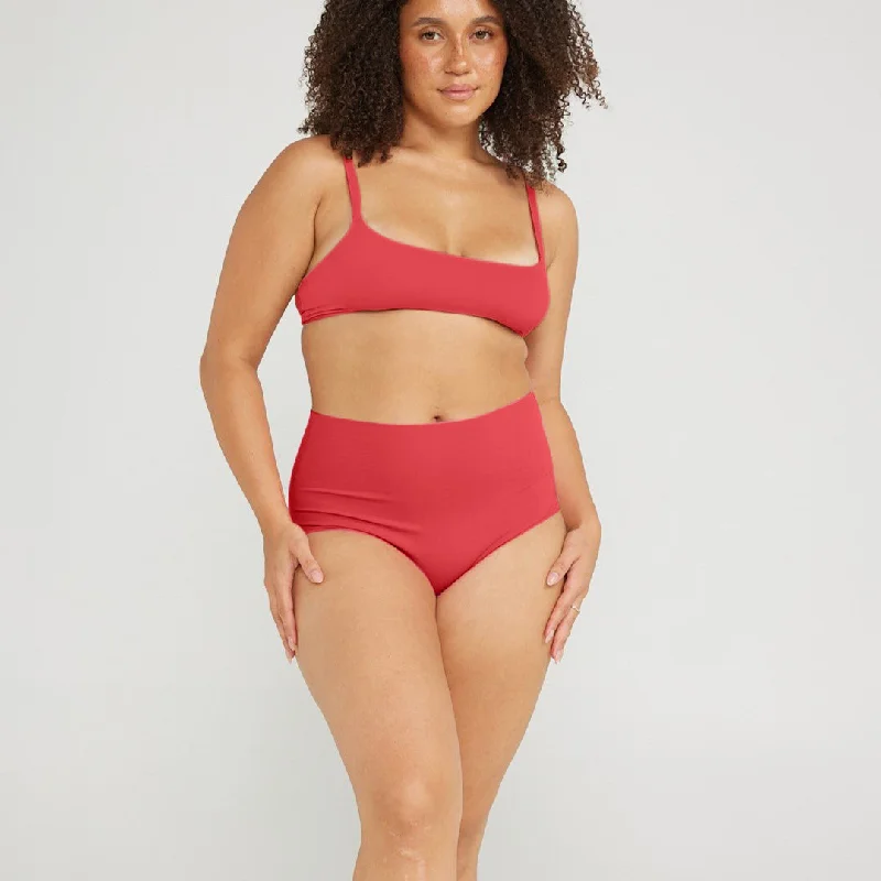 Price Buster High-Rise Cheeky - Seamless Cotton - Rosewood