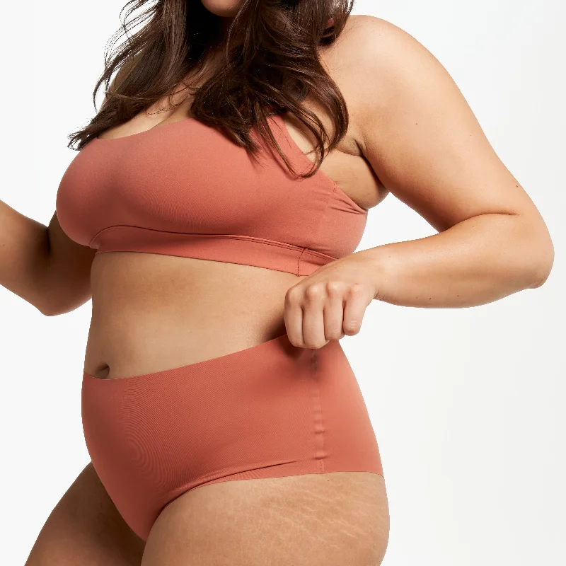 Overstock Sale High-Rise Cheeky - Seamless Ultrasmooth - Spice