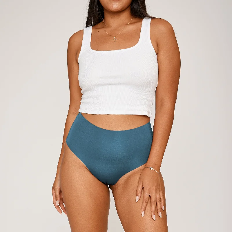 Huge Discounts High-Rise Thong - Seamless Ultrasmooth - Neptune