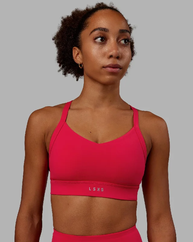 Super Discount Interval Sports Bra - Scarlet