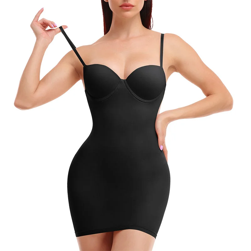 Members Only Contour Slip Dress With Bra