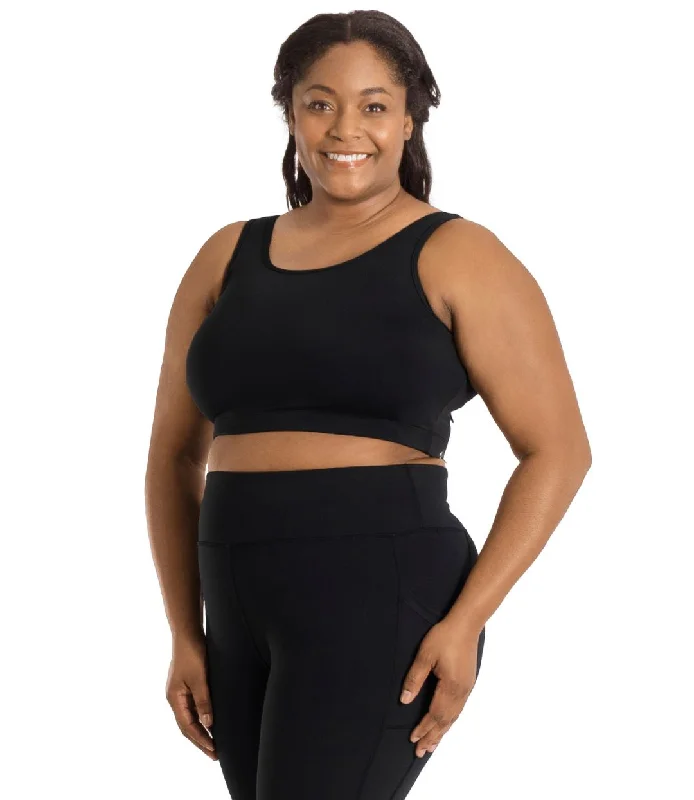 Today’s Deal JunoStretch Scoop Neck Bra Top Black