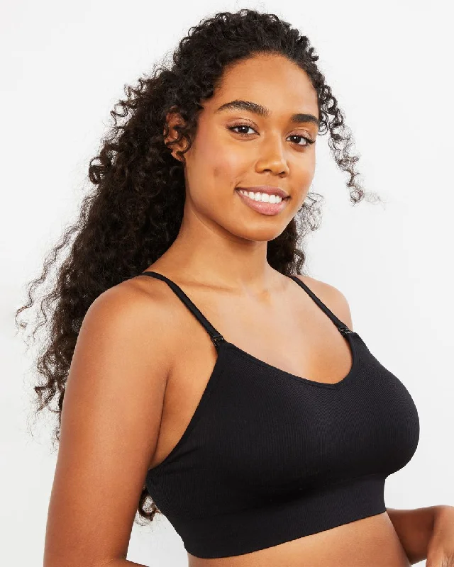 Weekend Offers That Sizzle Seamless Rib Knit Nursing Soft Bra