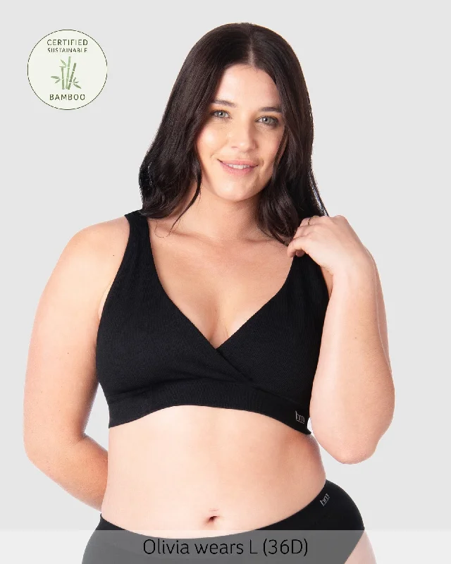Early Bird Discount MY COMFORT BLACK MULTIFIT NURSING BRA - WIREFREE