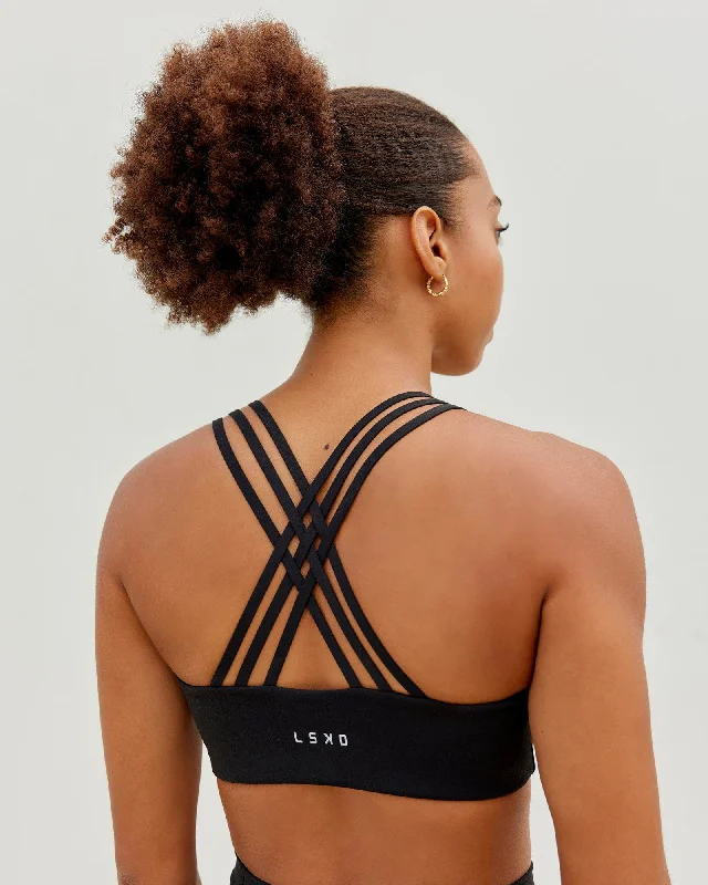 Discount Deals Push The Limit Sports Bra - Black
