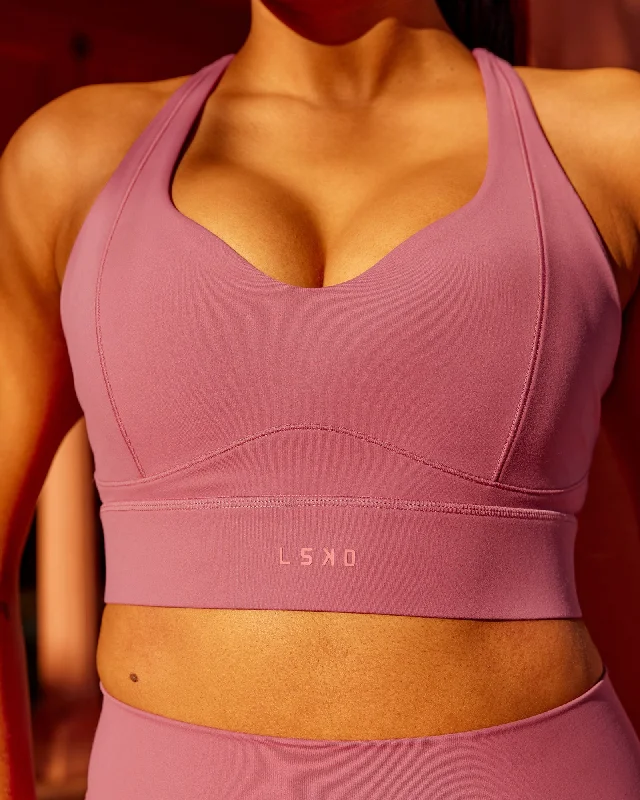 Flash Sale Sculpt Sports Bra - Mauve Haze