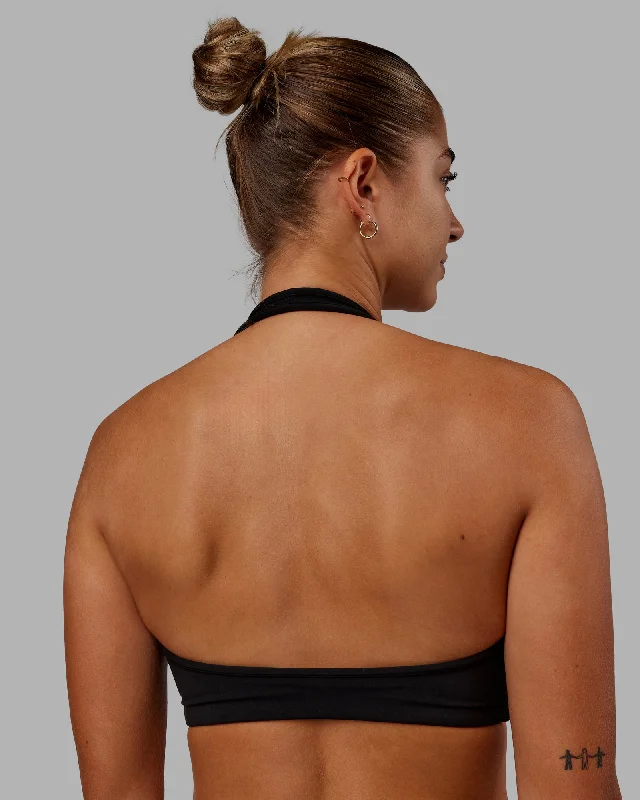 Today's Deal Stamina Halter Sports Bra - Black
