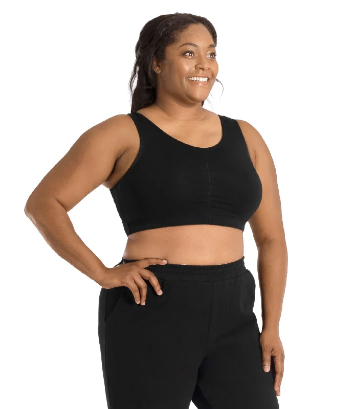 Massive Deals Stretch Naturals Shirred Front Bra Top Basic Colors