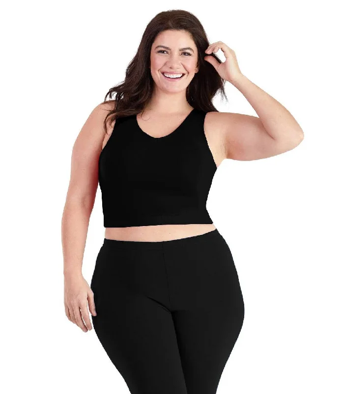 Last Chance Stretch Naturals V-Neck Bra Top Basic Colors