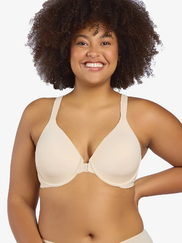 Weekend Deal The Brigitte Racerback - Front-Closure Underwire T-Shirt Bra