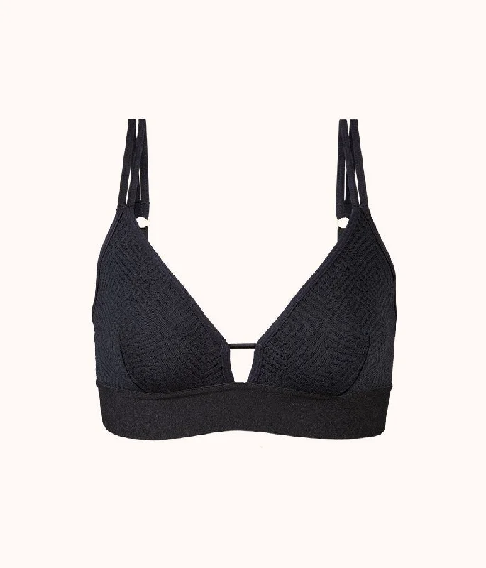 Weekend Specials You Can't Miss The Deco Mesh Bralette: Jet Black