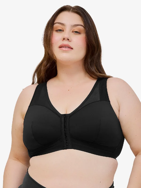 Crazy Deals The Harper - Wirefree Mesh Front-Closure Bra