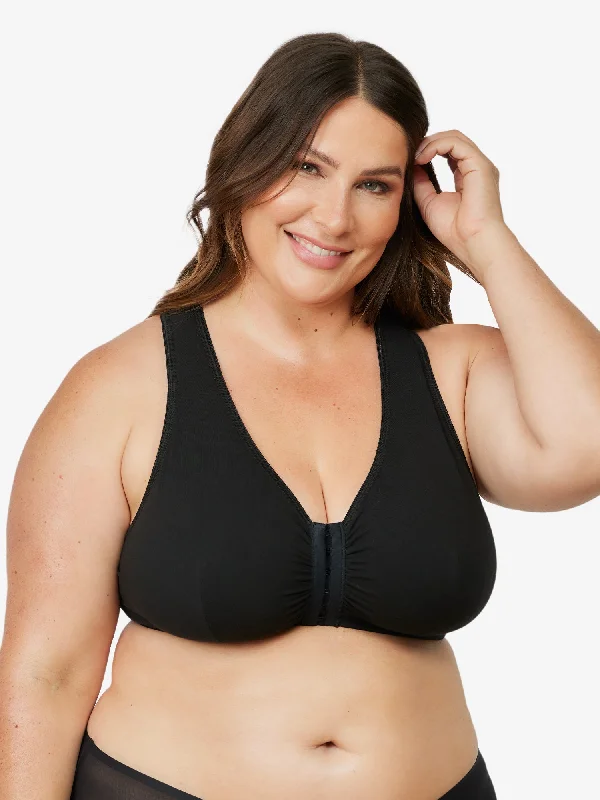 Super Sale The Indy - Cotton Front-Closure Lace Racerback Bra