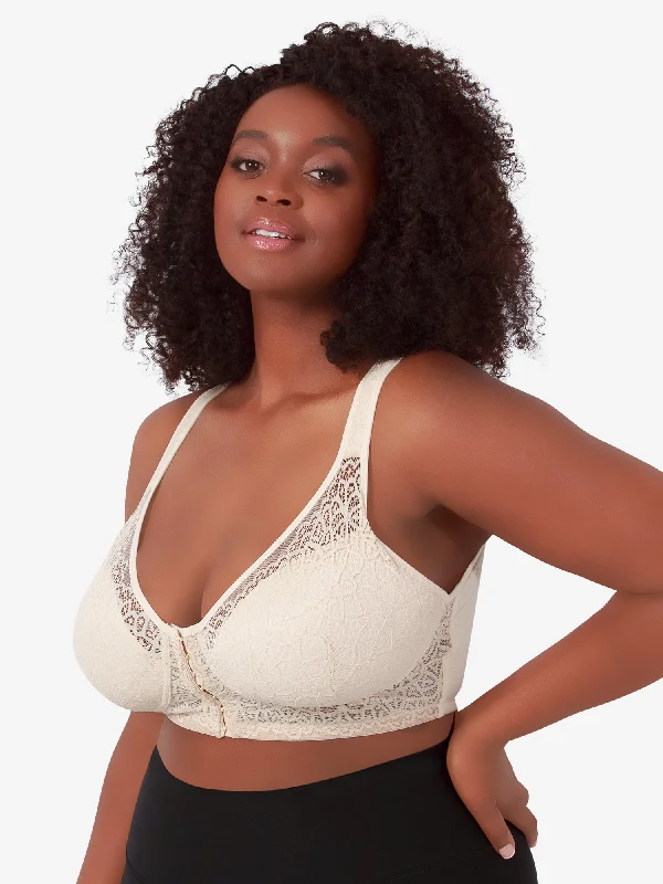 Weekend Offers That Dazzle The Lora - Back Smoothing Lace Front-Closure Bra