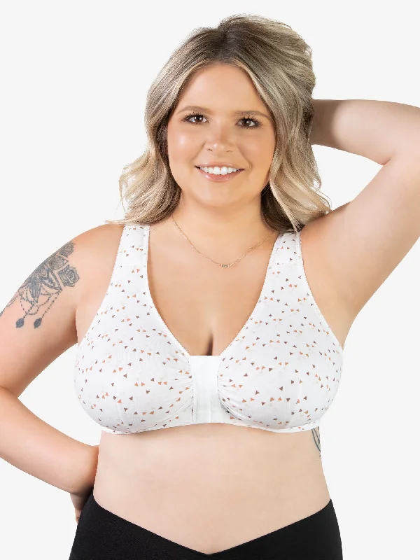 Price Slash The Meryl - Cotton Front-Closure Comfort & Sleep Bra