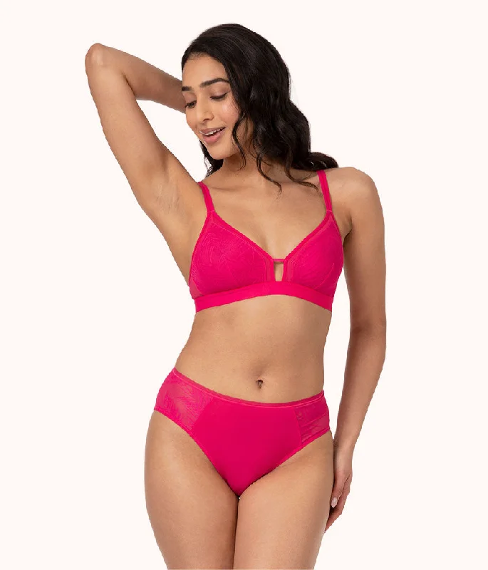 Lowest Price The Smooth Lace Bralette: Magenta