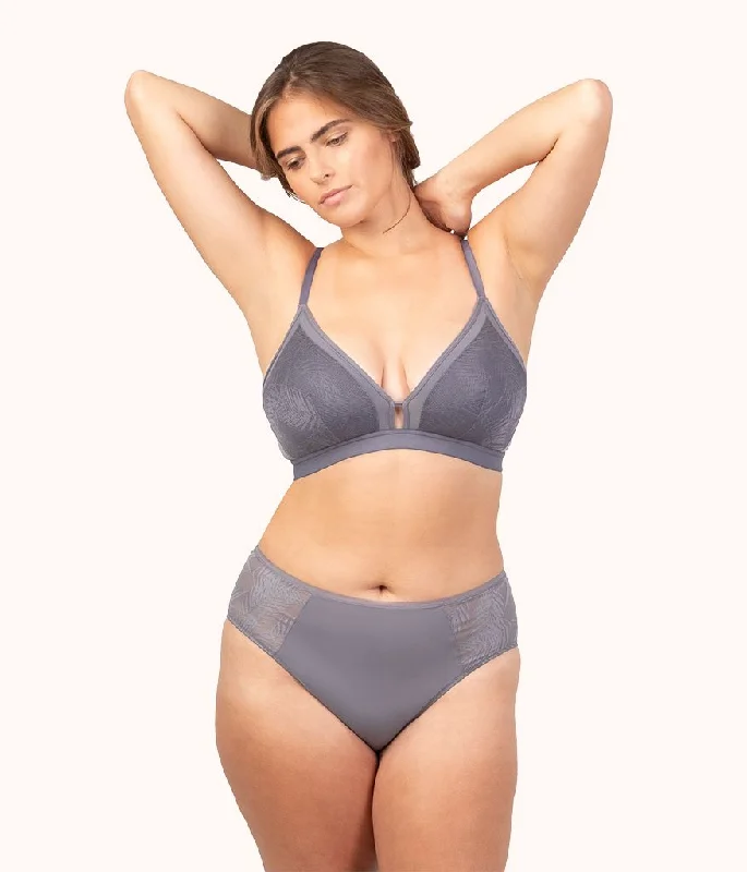 Daily Specials The Smooth Lace Busty Bralette: Smoke