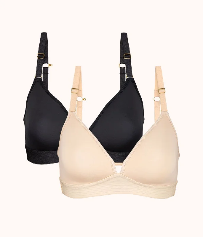 Midnight Madness The Spacer Bra Bundle: Jet Black/Toasted Almond