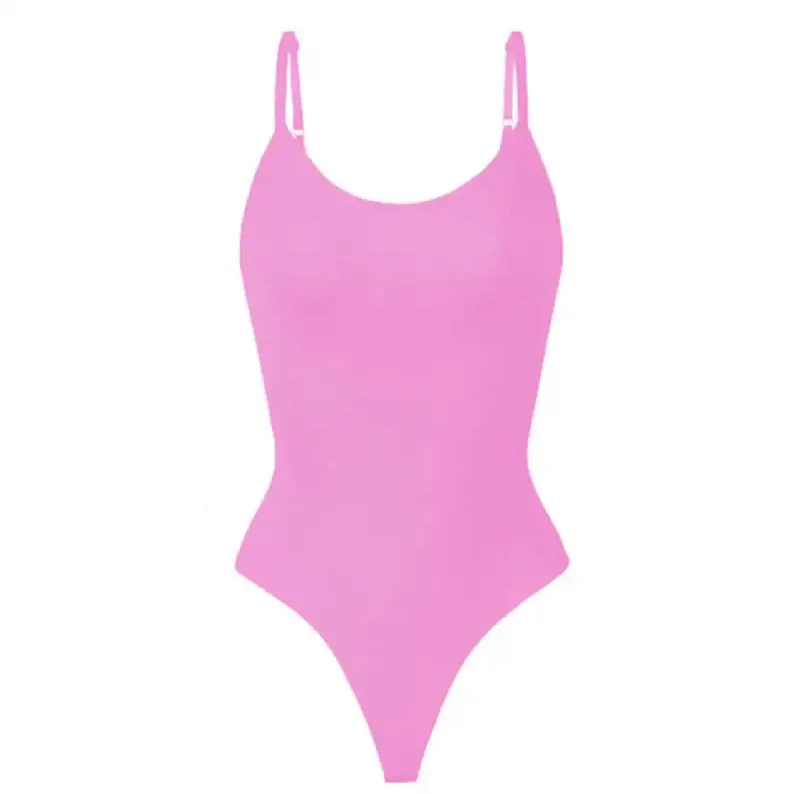 Limited Quantity Thong Shapewear Bodysuit Scoop Neck