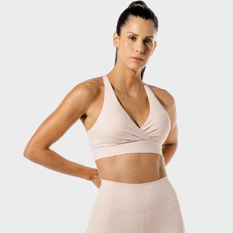 Lowest Price Women's Fitness - Wrap Sports Bra - Peachy Keen